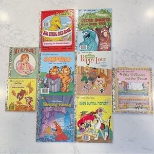 Vintage Little Golden Book Set of 9